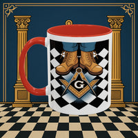 Premium Ready to Go Freemason Design | Entered Apprentice My first step on the Square - Masonic Mugs