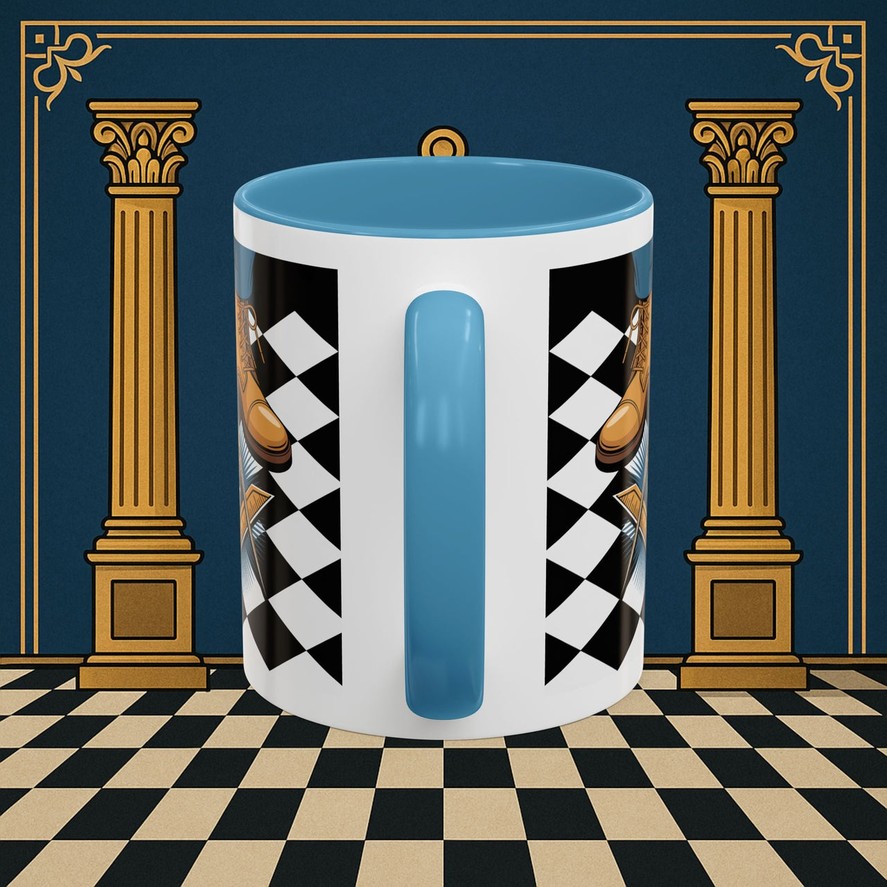 Premium Ready to Go Freemason Design | Entered Apprentice My first step on the Square - Masonic Mugs