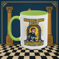 Premium Ready to Go Freemason Design | Entered Apprentice My Journey Begins - Masonic Mugs