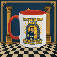 Premium Ready to Go Freemason Design | Entered Apprentice My Journey Begins - Masonic Mugs