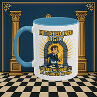 Premium Ready to Go Freemason Design | Entered Apprentice My Journey Begins - Masonic Mugs
