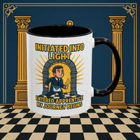 Premium Ready to Go Freemason Design | Entered Apprentice My Journey Begins - Masonic Mugs