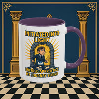 Premium Ready to Go Freemason Design | Entered Apprentice My Journey Begins - Masonic Mugs