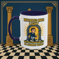 Premium Ready to Go Freemason Design | Entered Apprentice My Journey Begins - Masonic Mugs
