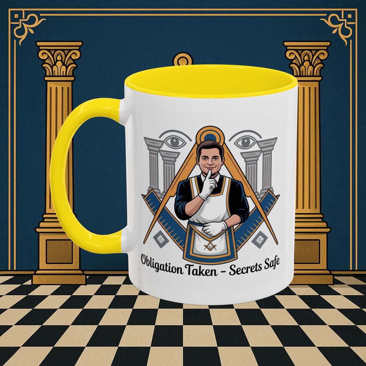 Premium Ready to Go Freemason Design | Entered Apprentice Obligation taken secrets Safe - Masonic Mugs