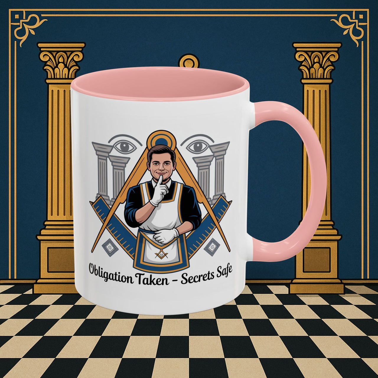 Premium Ready to Go Freemason Design | Entered Apprentice Obligation taken secrets Safe - Masonic Mugs