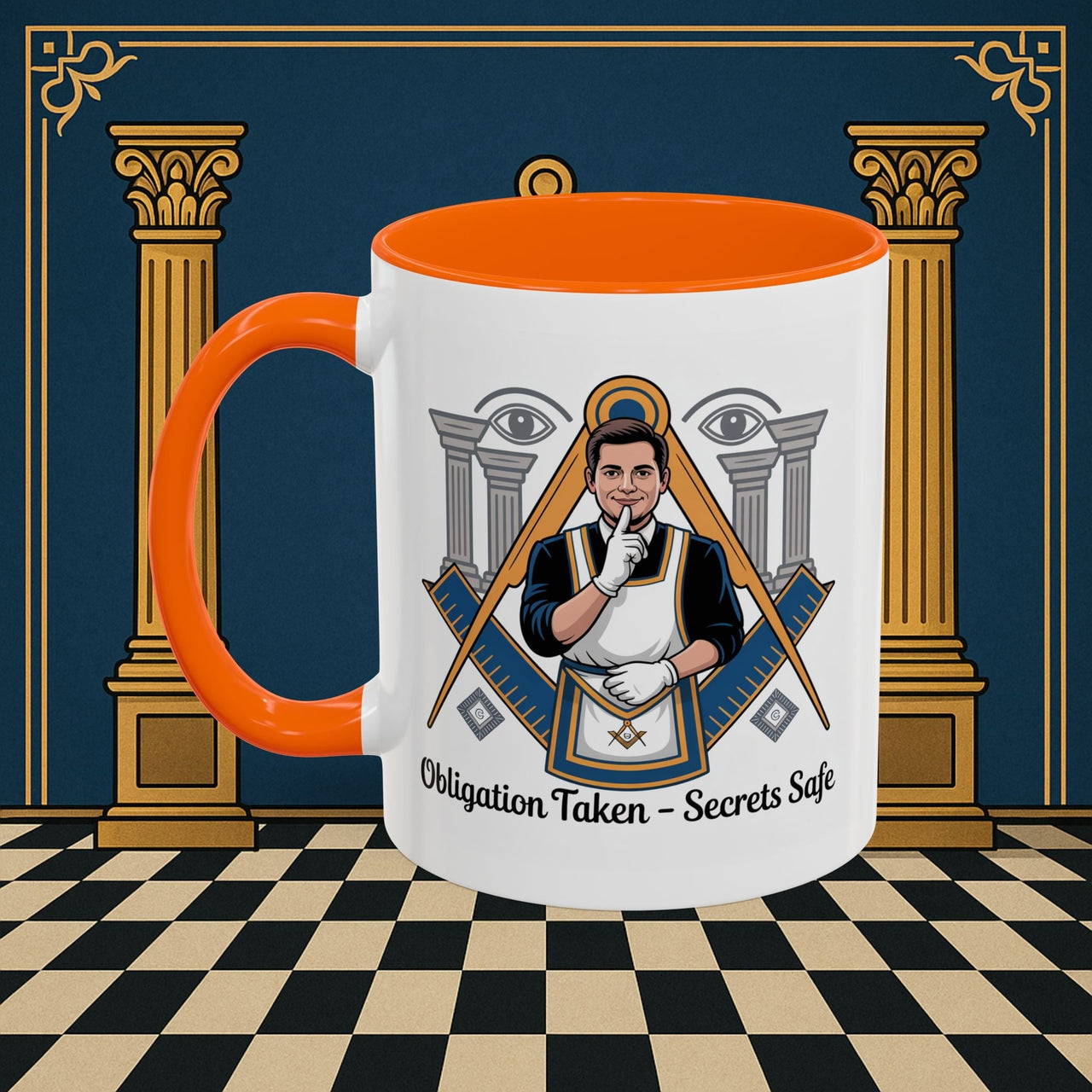 Premium Ready to Go Freemason Design | Entered Apprentice Obligation taken secrets Safe - Masonic Mugs