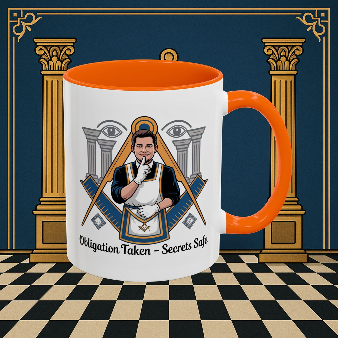 Premium Ready to Go Freemason Design | Entered Apprentice Obligation taken secrets Safe - Masonic Mugs
