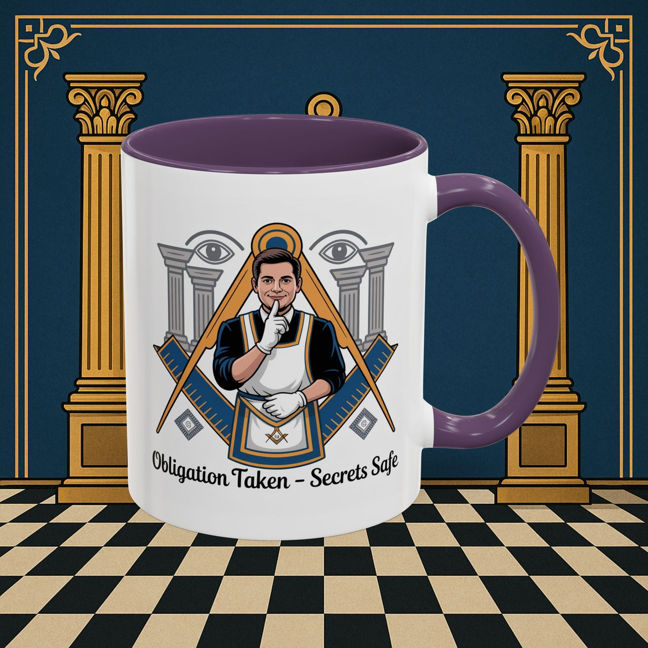 Premium Ready to Go Freemason Design | Entered Apprentice Obligation taken secrets Safe - Masonic Mugs