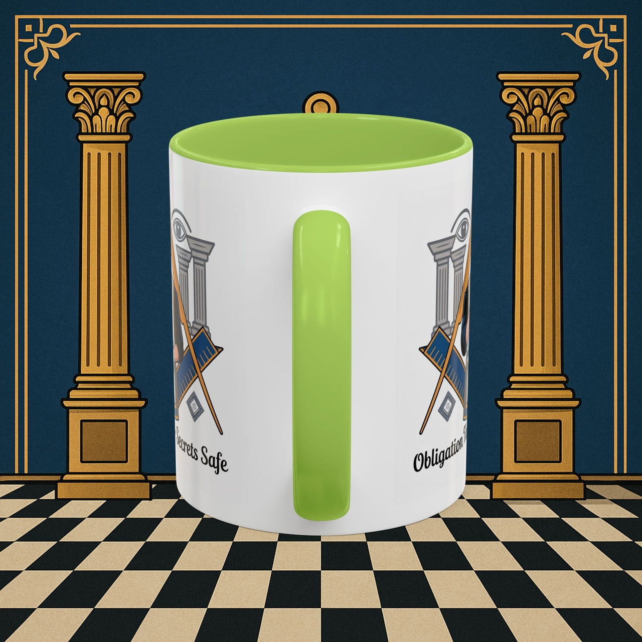 Premium Ready to Go Freemason Design | Entered Apprentice Obligation taken secrets Safe - Masonic Mugs