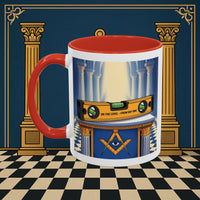Premium Ready to Go Freemason Design | Entered Apprentice One the level from Day One - Masonic Mugs