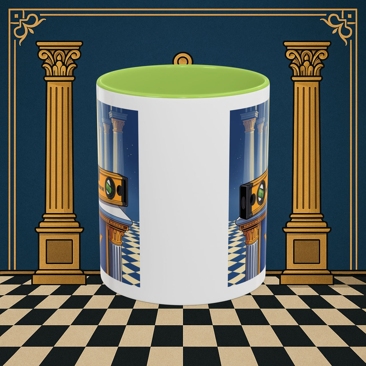 Premium Ready to Go Freemason Design | Entered Apprentice One the level from Day One - Masonic Mugs