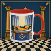 Premium Ready to Go Freemason Design | Entered Apprentice One the level from Day One - Masonic Mugs