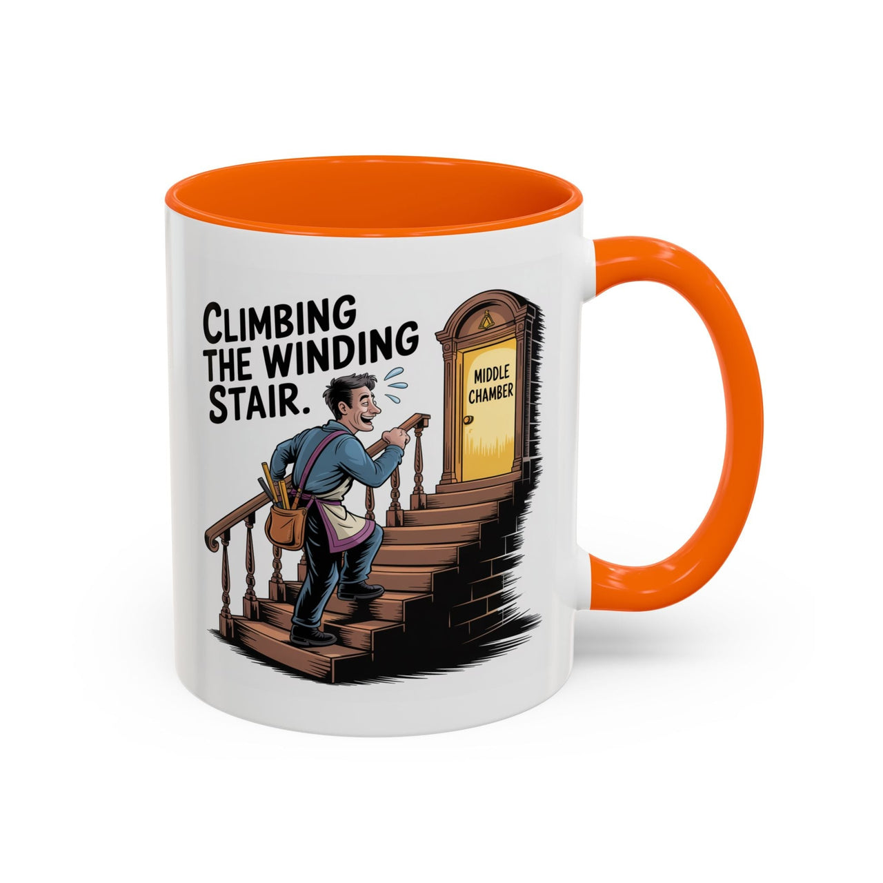 Premium Ready to Go Freemason Design | Fellowcraft | Climbing the Winding Stair - Masonic Mugs