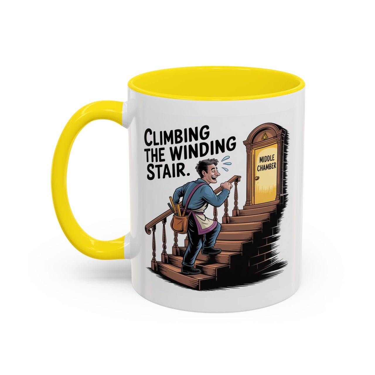 Premium Ready to Go Freemason Design | Fellowcraft | Climbing the Winding Stair - Masonic Mugs
