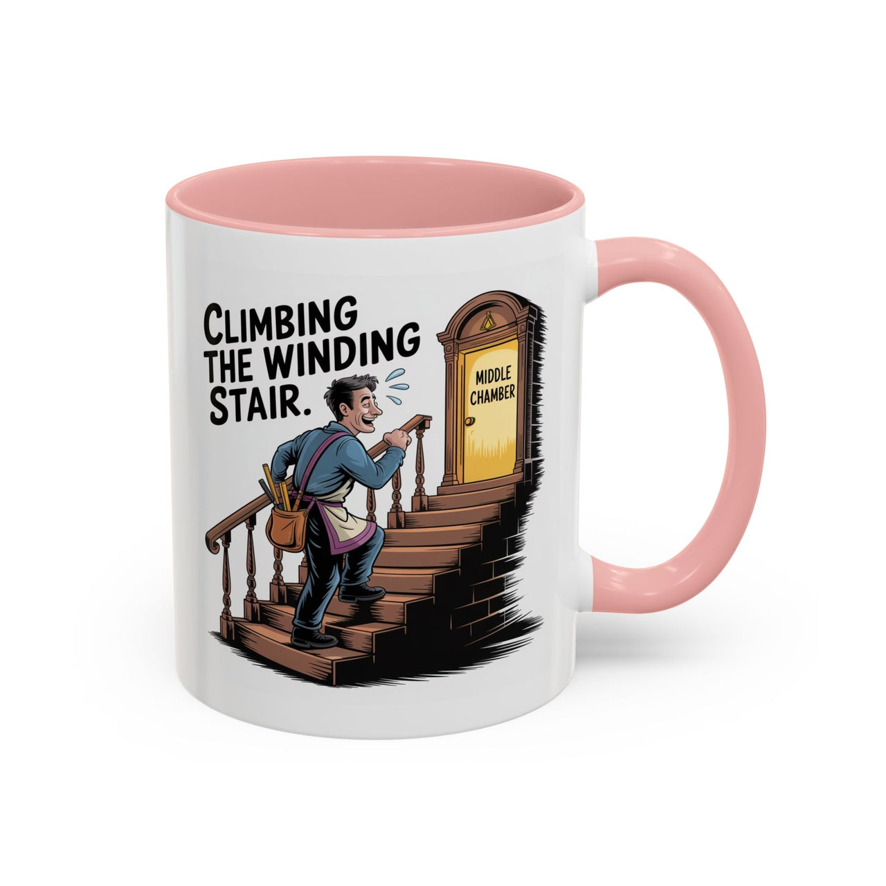 Premium Ready to Go Freemason Design | Fellowcraft | Climbing the Winding Stair - Masonic Mugs