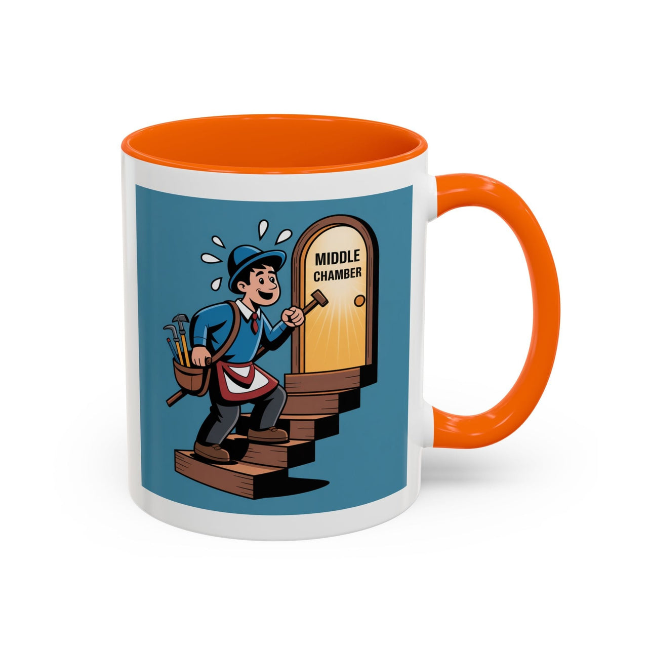 Premium Ready to Go Freemason Design | Fellowcraft | Entering the Middle Chamber - Masonic Mugs
