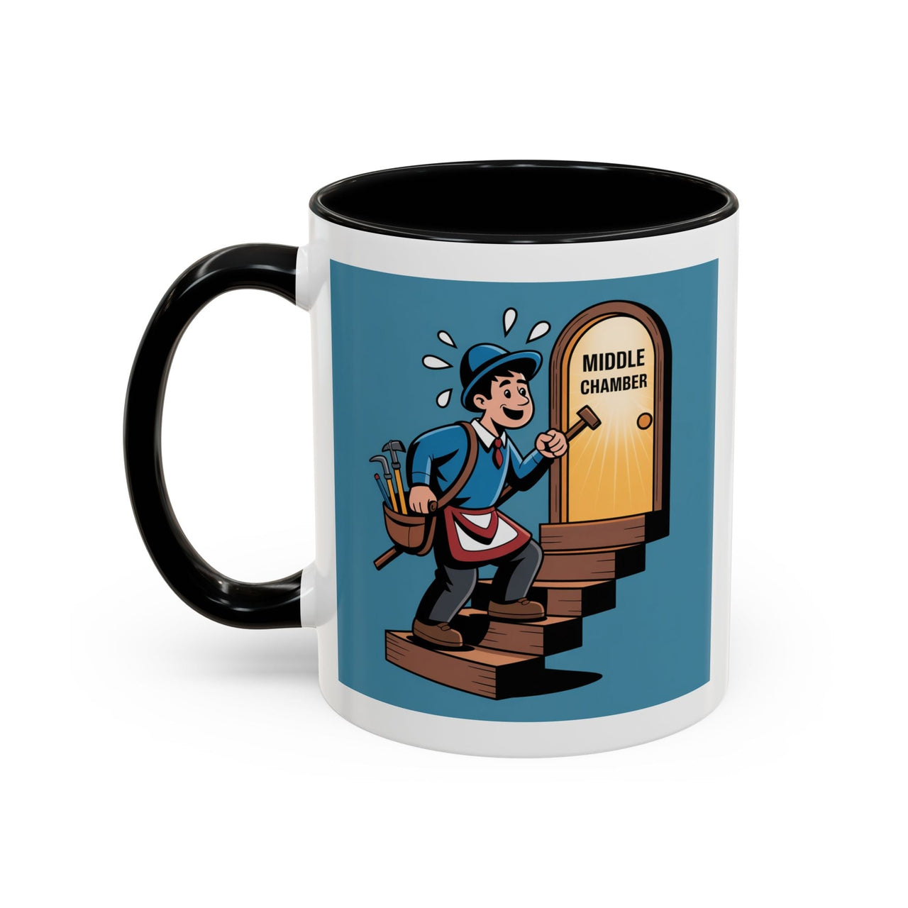 Premium Ready to Go Freemason Design | Fellowcraft | Entering the Middle Chamber - Masonic Mugs