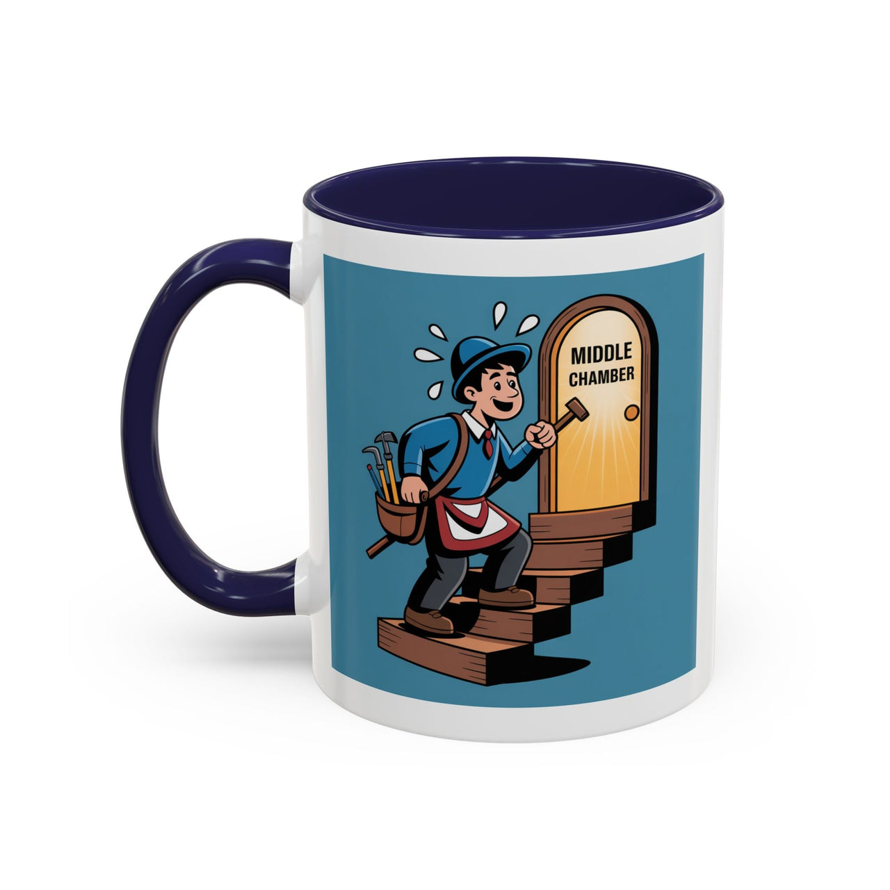 Premium Ready to Go Freemason Design | Fellowcraft | Entering the Middle Chamber - Masonic Mugs