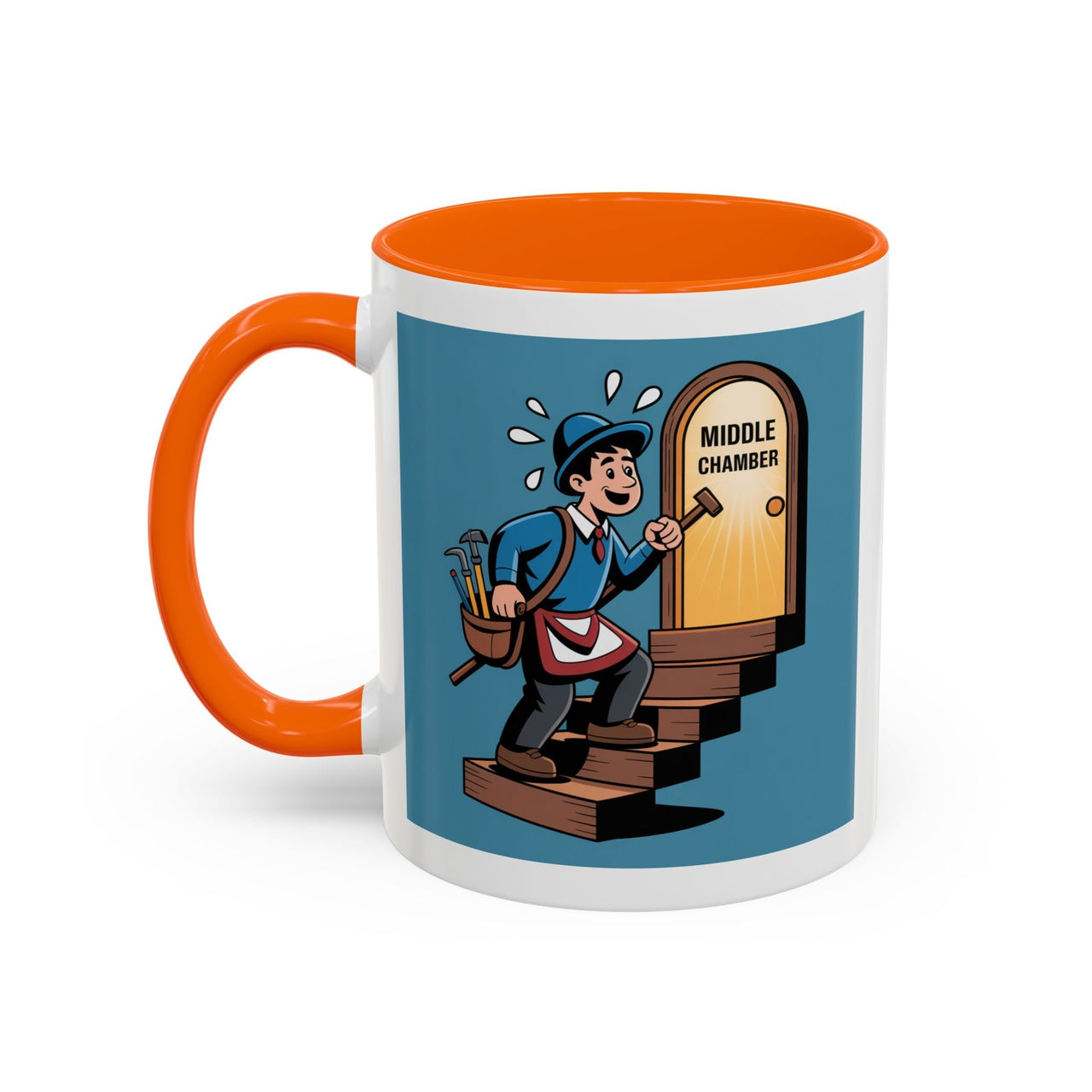 Premium Ready to Go Freemason Design | Fellowcraft | Entering the Middle Chamber - Masonic Mugs