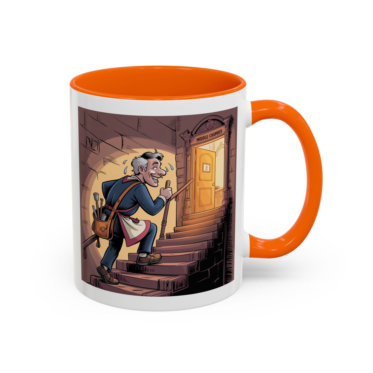 Premium Ready to Go Freemason Design | Fellowcraft | Entering the Middle Chamber - Masonic Mugs