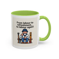 Premium Ready to Go Freemason Design | Fellowcraft | From Labour to refreshment - Masonic Mugs