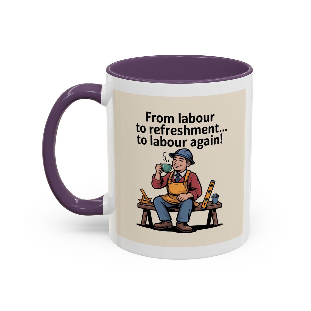 Premium Ready to Go Freemason Design | Fellowcraft | From Labour to Refreshment - Masonic Mugs