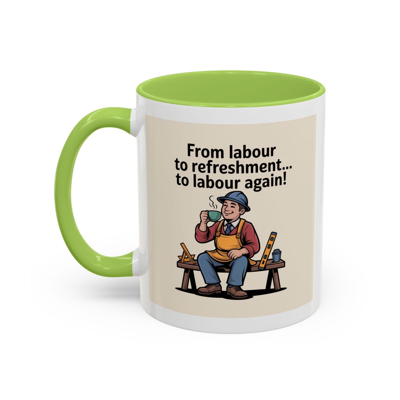 Premium Ready to Go Freemason Design | Fellowcraft | From Labour to Refreshment - Masonic Mugs