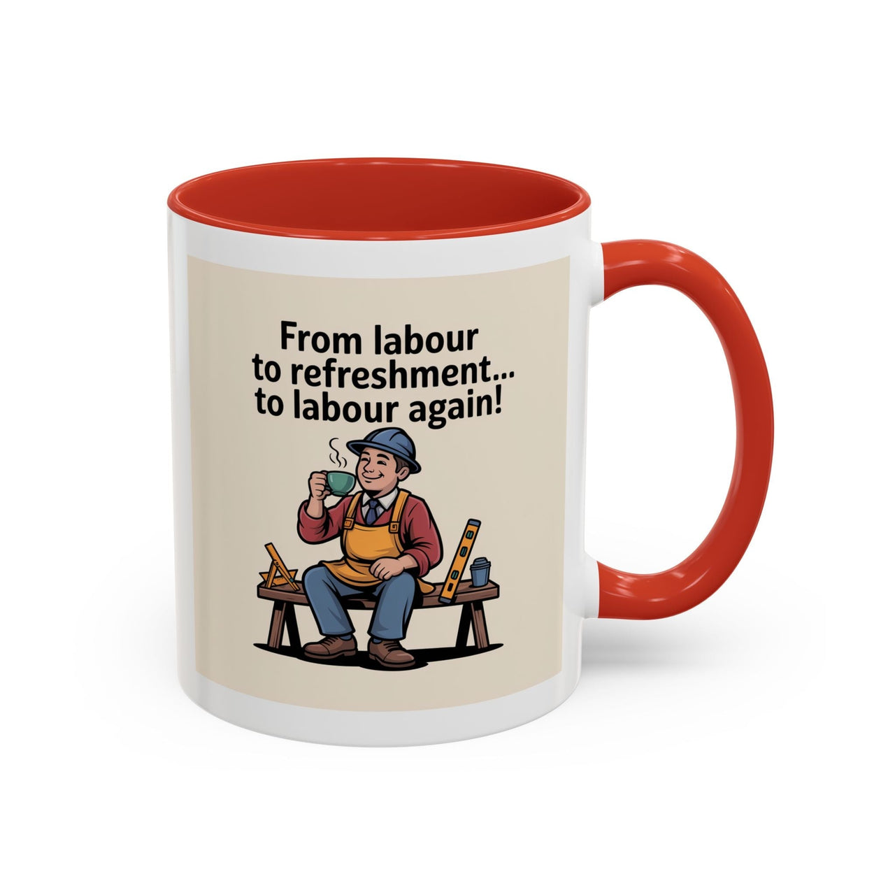 Premium Ready to Go Freemason Design | Fellowcraft | From Labour to Refreshment - Masonic Mugs