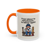 Premium Ready to Go Freemason Design | Fellowcraft | From Labour to refreshment - Masonic Mugs