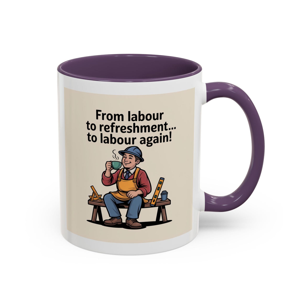 Premium Ready to Go Freemason Design | Fellowcraft | From Labour to Refreshment - Masonic Mugs