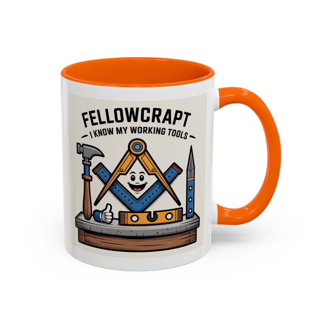 Premium Ready to Go Freemason Design | Fellowcraft | I know my working tools - Masonic Mugs