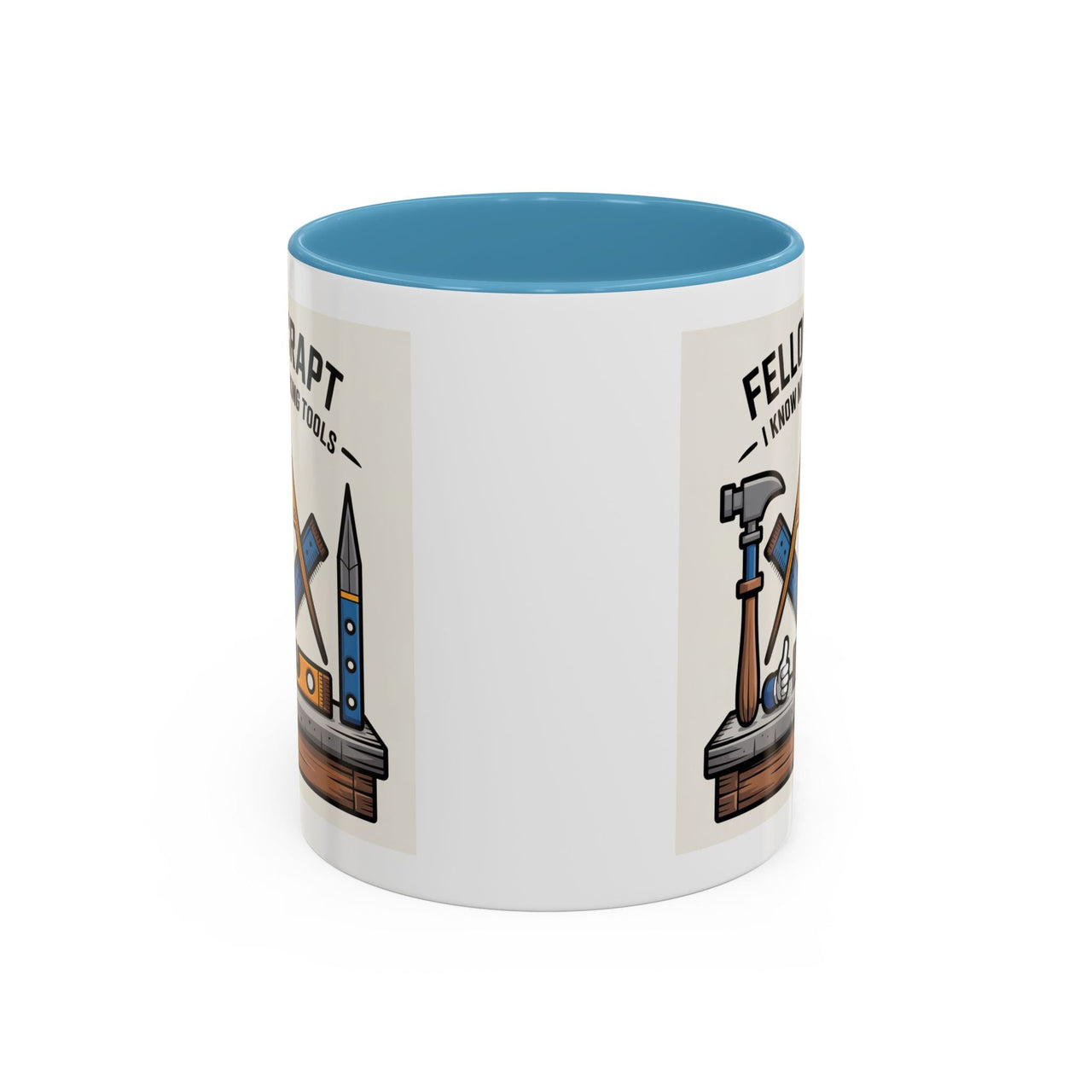 Premium Ready to Go Freemason Design | Fellowcraft | I know my working tools - Masonic Mugs