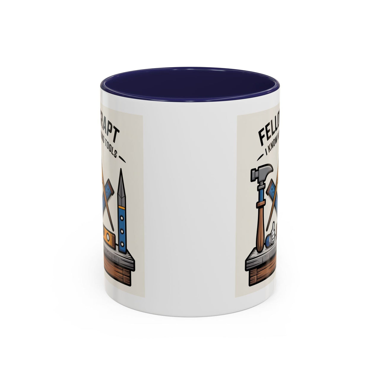 Premium Ready to Go Freemason Design | Fellowcraft | I know my working tools - Masonic Mugs