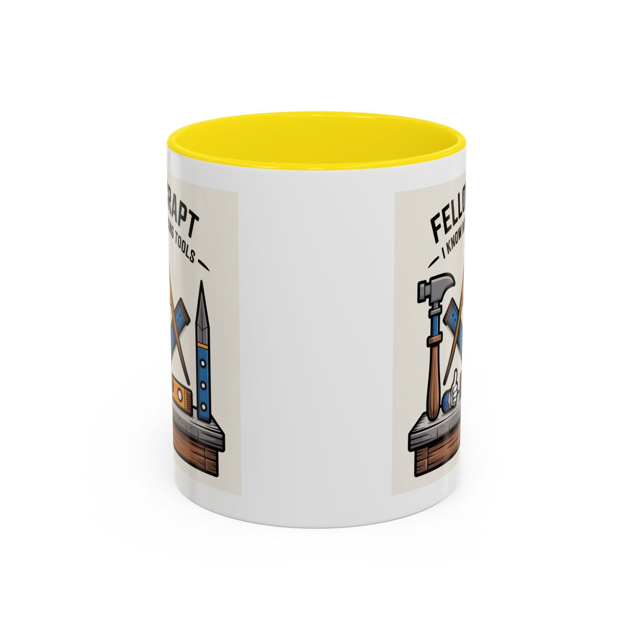 Premium Ready to Go Freemason Design | Fellowcraft | I know my working tools - Masonic Mugs