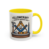 Premium Ready to Go Freemason Design | Fellowcraft | I know my working tools - Masonic Mugs