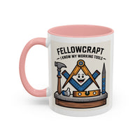 Premium Ready to Go Freemason Design | Fellowcraft | I know my working tools - Masonic Mugs
