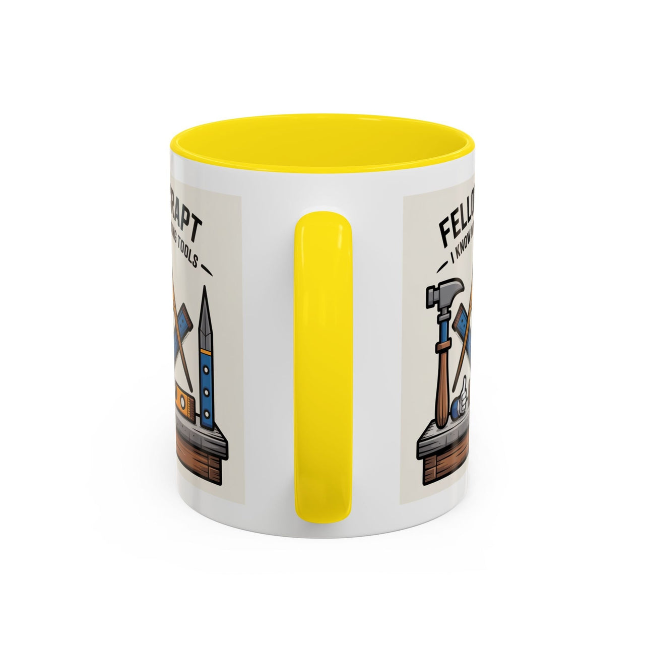 Premium Ready to Go Freemason Design | Fellowcraft | I know my working tools - Masonic Mugs