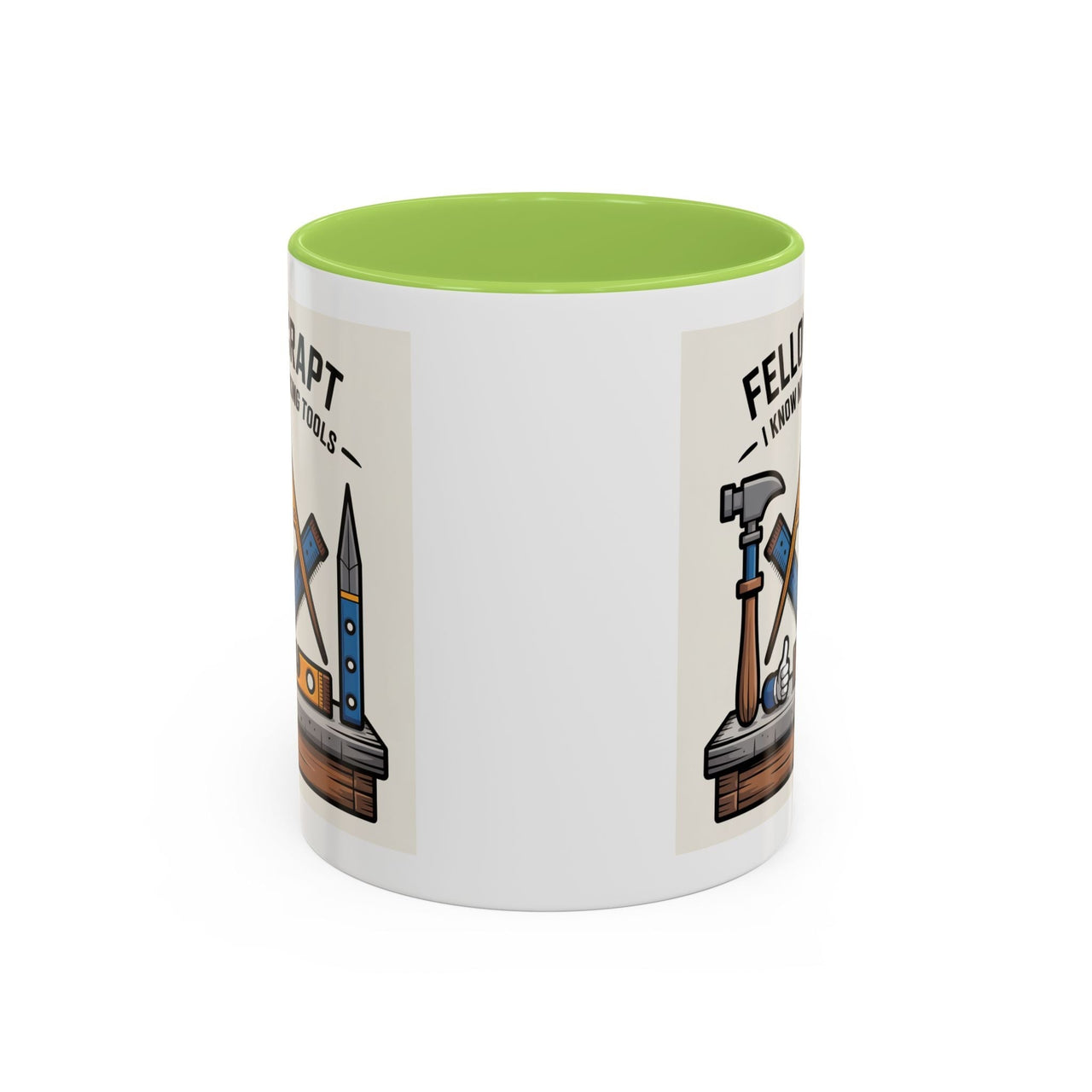 Premium Ready to Go Freemason Design | Fellowcraft | I know my working tools - Masonic Mugs