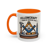 Premium Ready to Go Freemason Design | Fellowcraft | I know my working tools - Masonic Mugs