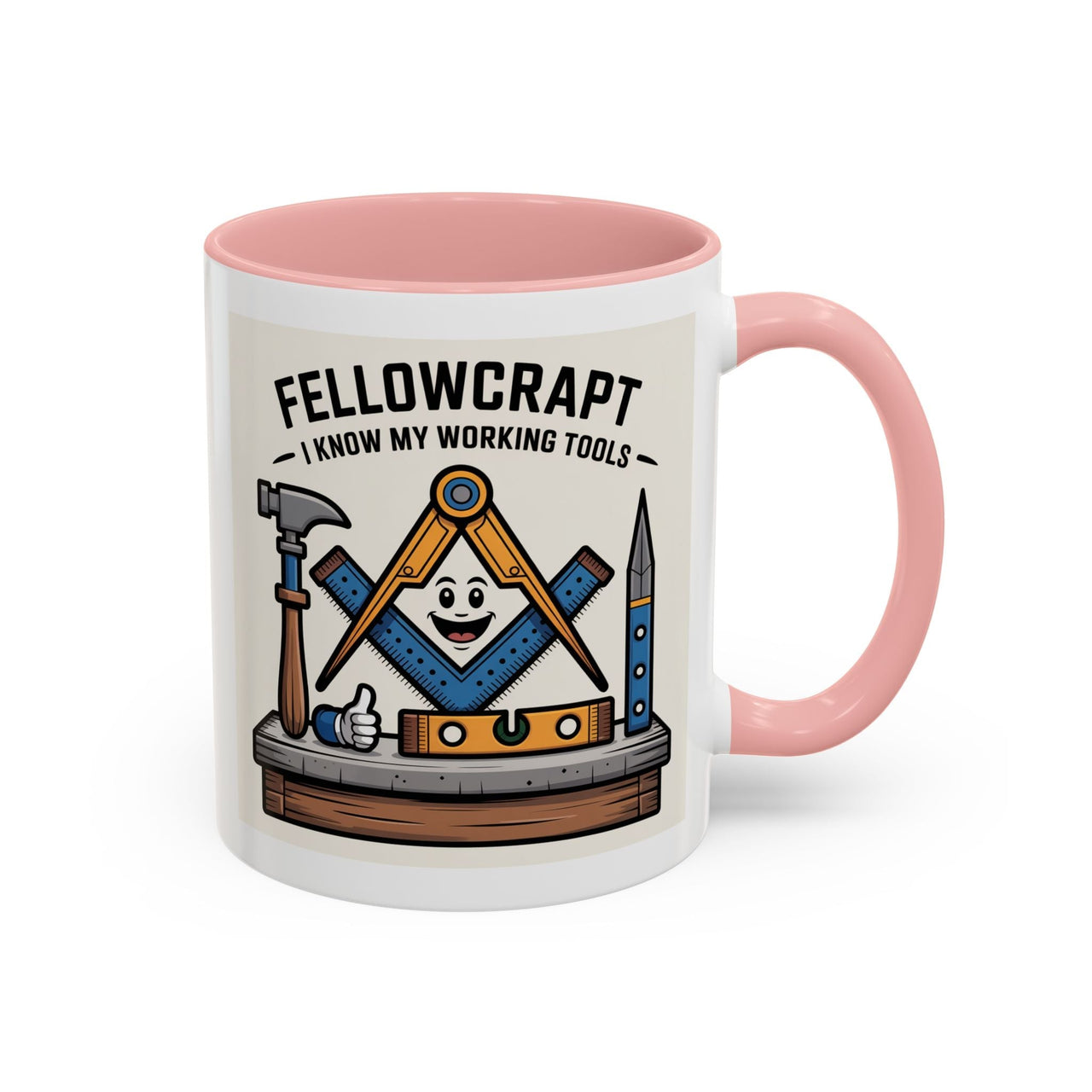 Premium Ready to Go Freemason Design | Fellowcraft | I know my working tools - Masonic Mugs