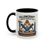 Premium Ready to Go Freemason Design | Fellowcraft | I know my working tools - Masonic Mugs