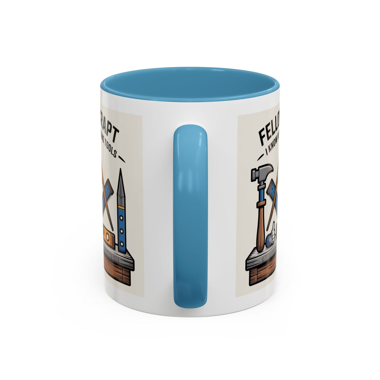 Premium Ready to Go Freemason Design | Fellowcraft | I know my working tools - Masonic Mugs