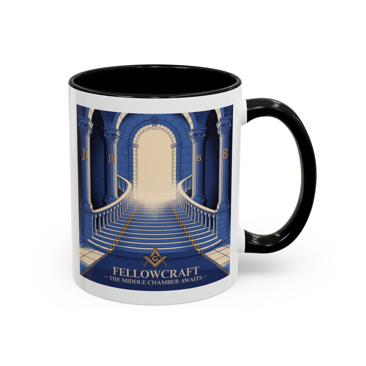 Premium Ready to Go Freemason Design | Fellowcraft | Middle Chamber - Masonic Mugs