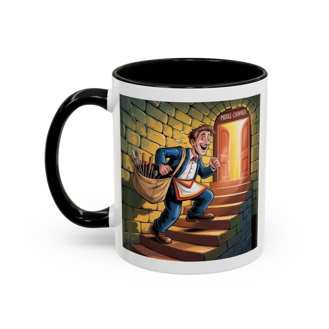 Premium Ready to Go Freemason Design | Fellowcraft | Middle Chamber - Masonic Mugs