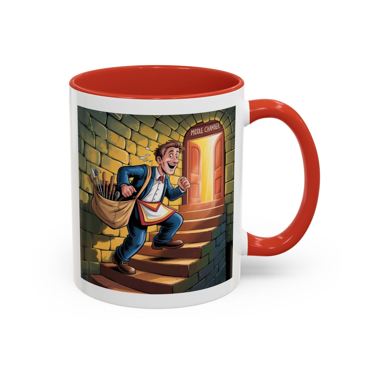 Premium Ready to Go Freemason Design | Fellowcraft | Middle Chamber - Masonic Mugs