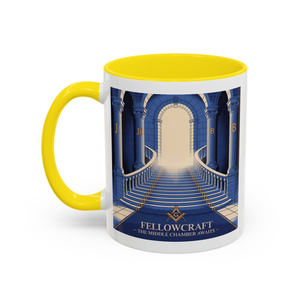 Premium Ready to Go Freemason Design | Fellowcraft | Middle Chamber - Masonic Mugs