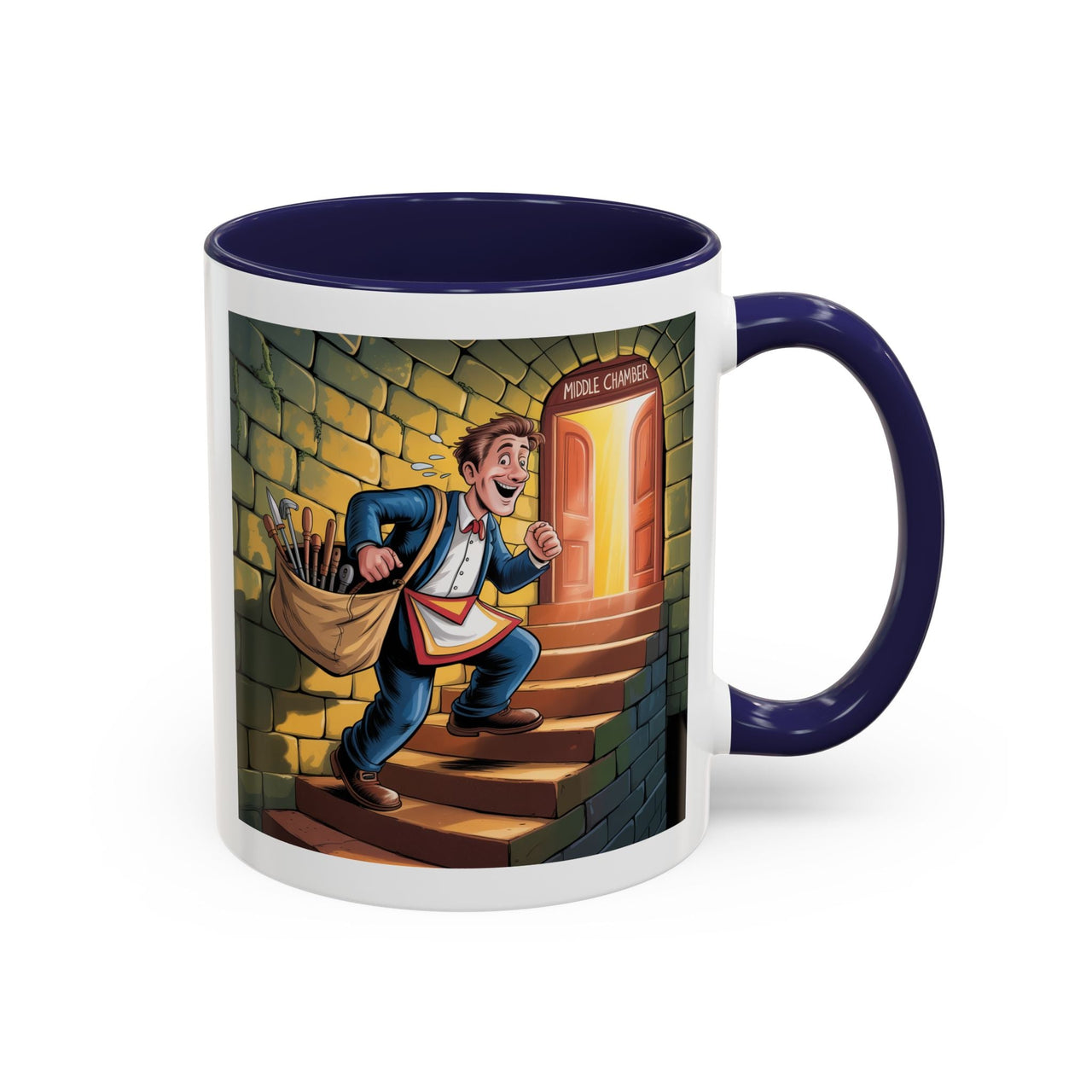 Premium Ready to Go Freemason Design | Fellowcraft | Middle Chamber - Masonic Mugs