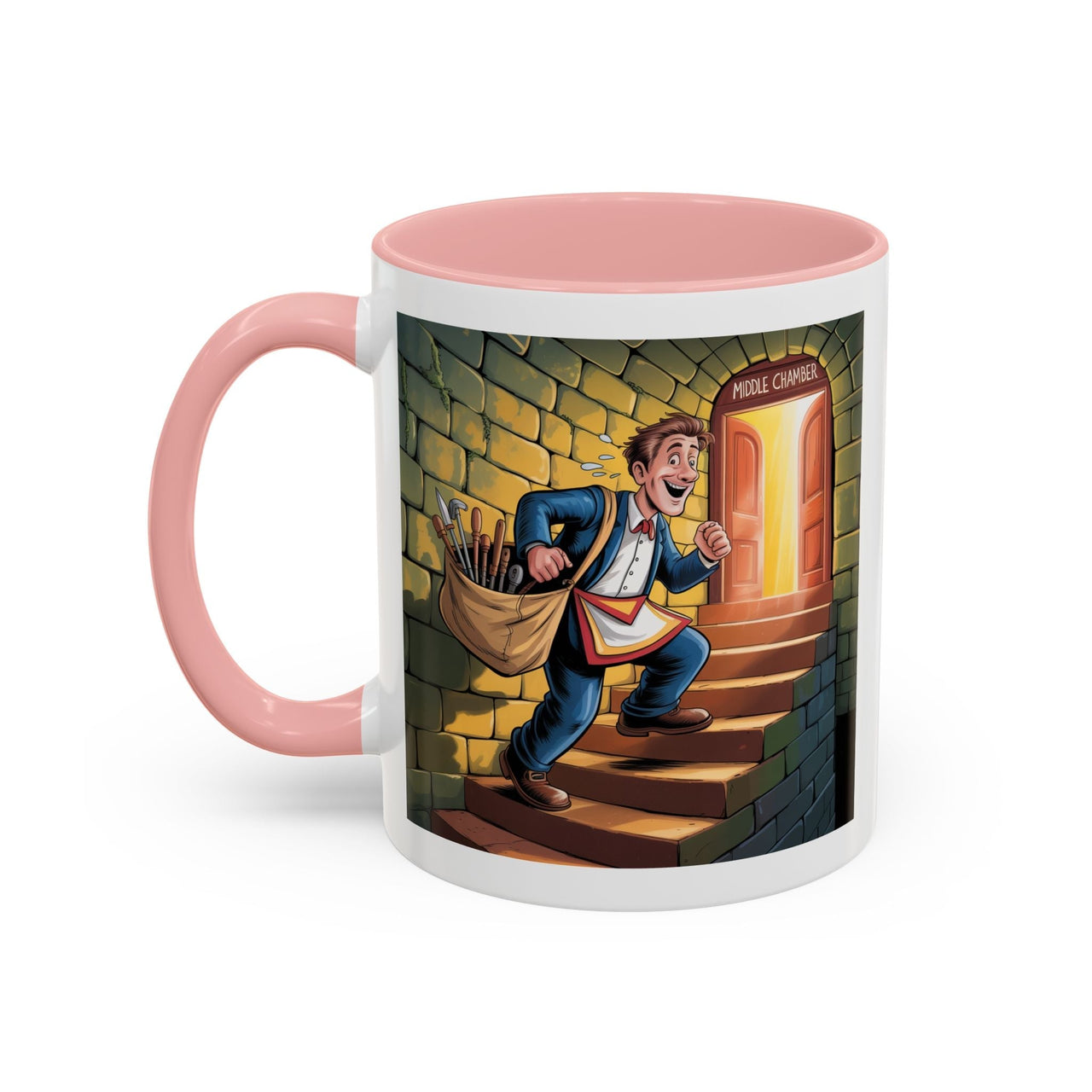 Premium Ready to Go Freemason Design | Fellowcraft | Middle Chamber - Masonic Mugs