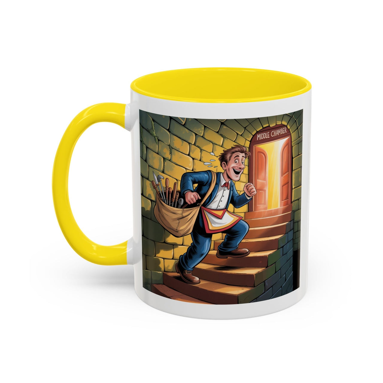 Premium Ready to Go Freemason Design | Fellowcraft | Middle Chamber - Masonic Mugs